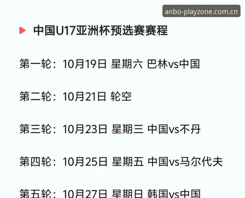 安博电竞入口 U17世界杯抽签结果出炉,观赛必备知识全解析